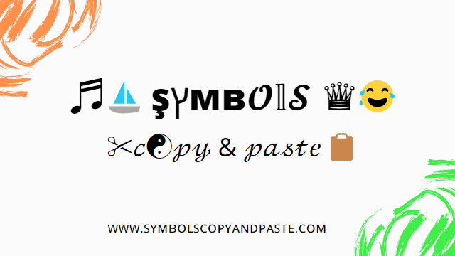 copy paste symbols